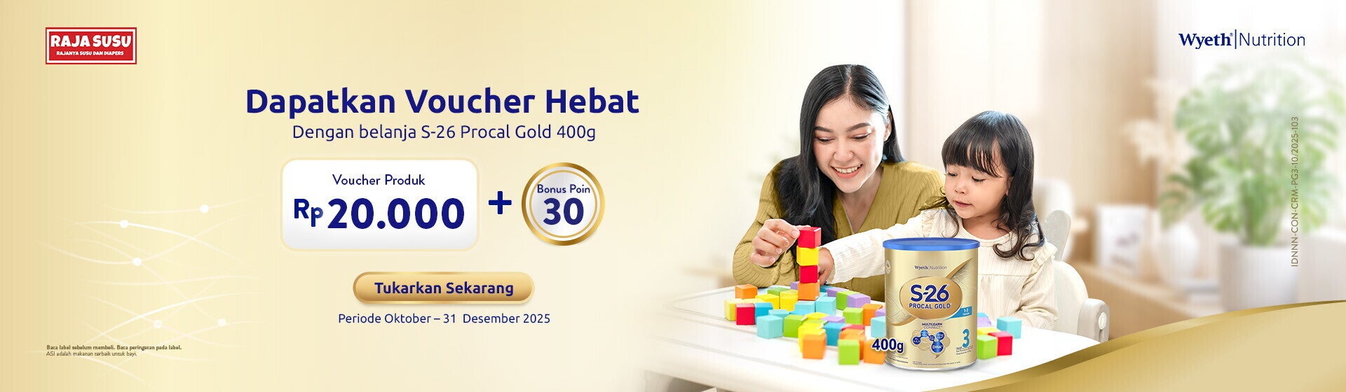 Wyeth Nutrition Raja Susu Bonus Poin Gold 400g